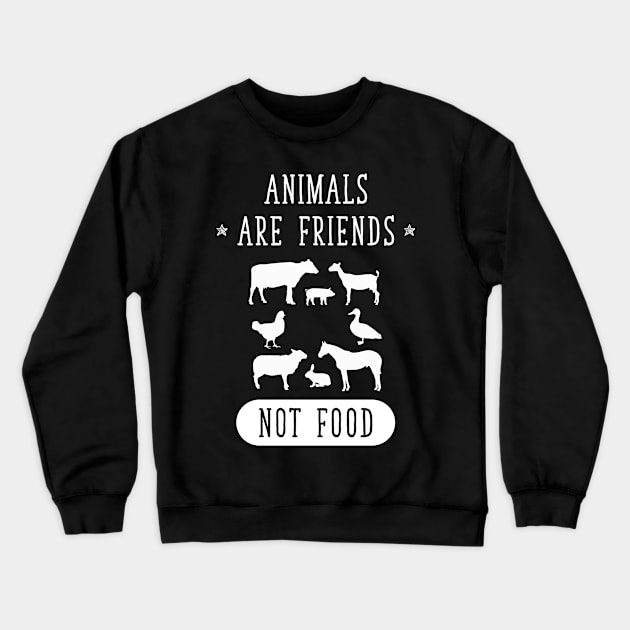 Animals are friends Crewneck Sweatshirt by captainmood